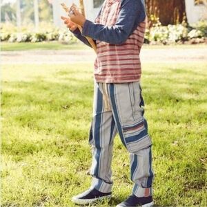 Matila Jane x Joanna Gaines Striped Blue and White Cargo Pants